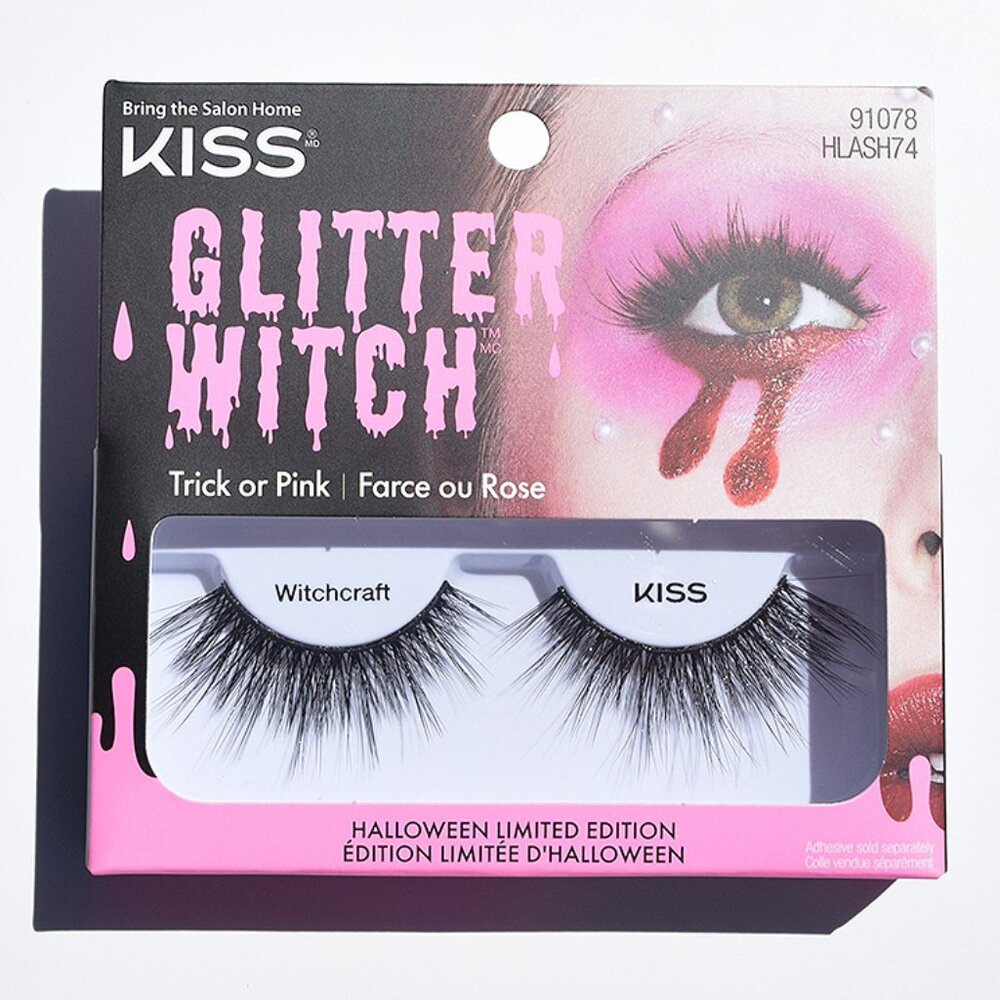4/$20 KISS Glitter Witch Halloween Eyelashes 14mm - Witchcraft